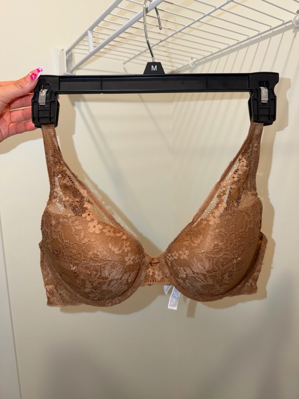 Auden Brown Floral Lace Underwire Bra